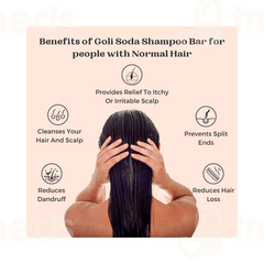 Goli Soda All Natural Probiotics For Normal Hair Shampoo Bar 90gm