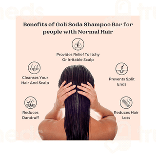 Goli Soda All Natural Probiotics For Normal Hair Shampoo Bar 90gm