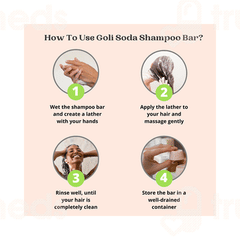Goli Soda All Natural Probiotics For Normal Hair Shampoo Bar 90gm