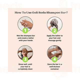 Goli Soda All Natural Probiotics For Normal Hair Shampoo Bar 90gm