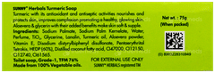 Sunny Herbals Turmeric Soap 75Gm
