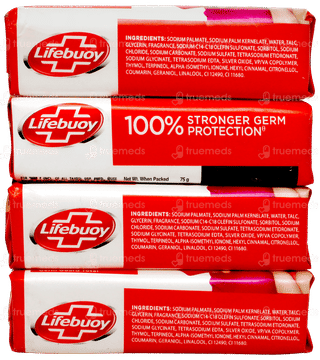 Lifebuoy Germ Protection 75gm Pack Of 4 Soap
