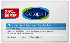 Cetaphil Cleansing & Moisturising Syndet Bar 100gm Cetaphil Cleansing & Moisturising Syndet Bar 100gm