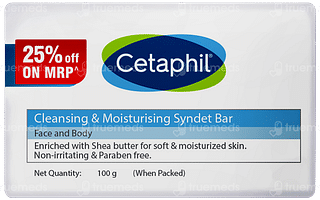 Cetaphil Cleansing & Moisturising Syndet Bar 100gm