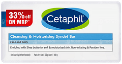 Cetaphil Cleansing & Moisturising Syndet Bar 100gm Pack Of 4