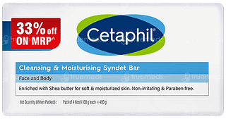 Cetaphil Cleansing & Moisturising Syndet Bar 100gm Pack Of 4