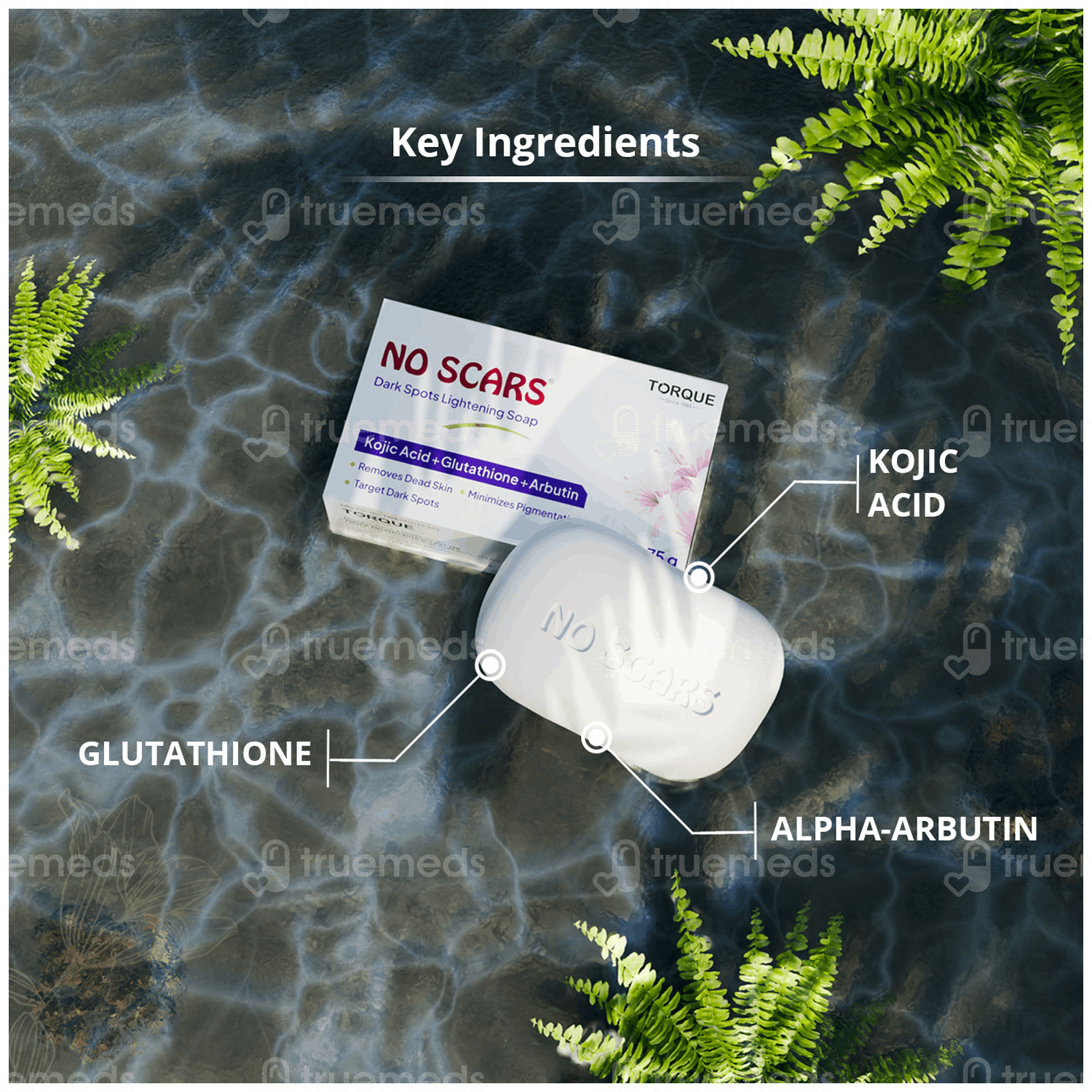 No Scars Dark Spots Lightening 75gm Pack Of 6 Soaps - Uses, Side Effects,  Dosage, Price | Truemeds