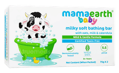 Mamaearth Milky Soft Bathing Bar For Babies 75Gm Pack Of 2