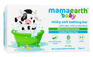 Mamaearth Milky Soft Bathing Bar For Babies 75Gm Pack Of 2
