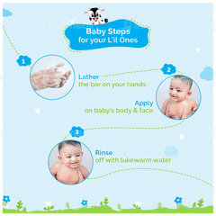 Mamaearth Milky Soft Bathing Bar For Babies 75Gm Pack Of 2