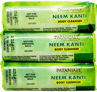 Patanjali Neem Kanti 150Gm Pack Of 3 Body Cleanser