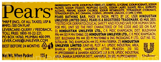 Pears Pure And Gentle Bathing Bar 125Gm