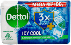 Dettol Icy Cool 3X Menthol + 100Gm Pack Of 5 Soap Dettol Icy Cool 3X Menthol + 100Gm Pack Of 5 Soap