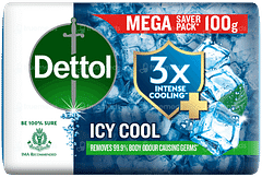 Dettol Icy Cool 3x Intense Cooling + Soap 100gm