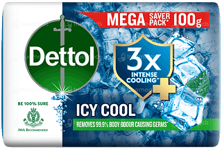 Dettol Icy Cool 3x Intense Cooling + Soap 100gm