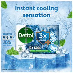 Dettol Icy Cool 3x Intense Cooling + Soap 100gm
