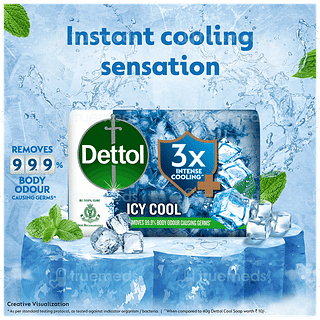 Dettol Icy Cool 3x Intense Cooling + Soap 100gm
