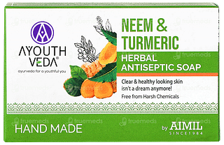 Ayouthveda Neem & Turmeric Herbal Antiseptic Soap 100gm