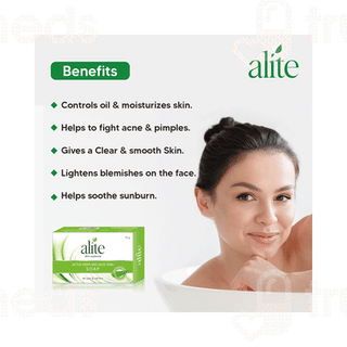 Alite Active Neem And Aloe Vera Soap 75gm