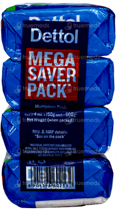 Dettol Icy Cool 3X Intense Cooling + 150Gm Pack Of 4 Soaps