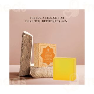 Ashpveda Sandalwood & Turmeric Body Bar 75gm