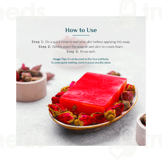 Ashpveda Hydrating Gulab Body Bar 75gm