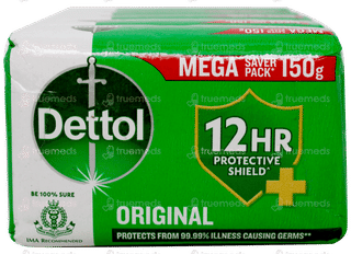 Dettol Original 12hr Protective Shield + 150gm Pack Of 5 Soaps