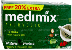 Medimix Ayurvedic 18 Herbs Soap 125Gm + 20% Extra Medimix Ayurvedic 18 Herbs Soap 125Gm + 20% Extra