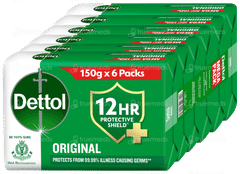 Dettol Original 150gm Pack Of 6 Soaps
