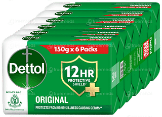 Dettol Original 150gm Pack Of 6 Soaps