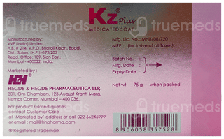 Kz Plus Medicated Soap 50Gm