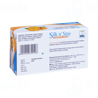 Sbl Silk N Stay Calendula Antiseptic Soap 75gm