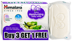 Himalaya Extra Moisturizing Baby Soap 75Gm Buy 3 Get 1 Free