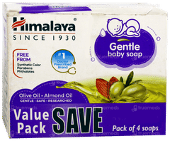 Himalaya Gentle Baby 75Gm Value Pack Of 4 Soaps