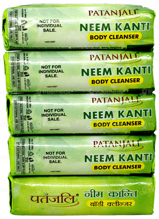 Patanjali Neem Kanti New Body Cleanser 75Gm Buy 4 Get 1 Free