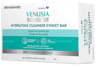 Venusia New & Advanced Hydrating Cleanser Syndet Bar 75gm
