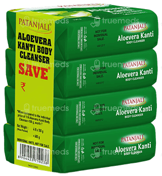 Patanjali Aloevera Kanti New 150Gm Pack Of 4 Body Cleanser