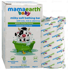 Mamaearth Baby Milky Soft Bathing Bar 75Gm Pack Of 2