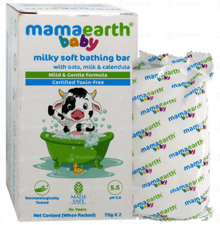 Mamaearth Baby Milky Soft Bathing Bar 75Gm Pack Of 2