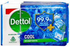 Dettol Cool With Crispy Menthol 45Gm Pack Of 4 Soaps Dettol Cool With Crispy Menthol 45Gm Pack Of 4 Soaps