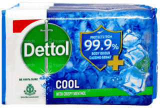 Dettol Cool With Crispy Menthol 45Gm Pack Of 4 Soaps