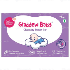 Gladdew Baby New Improved Formula Cleansing Syndet Bar 75Gm