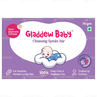 Gladdew Baby New Improved Formula Cleansing Syndet Bar 75Gm