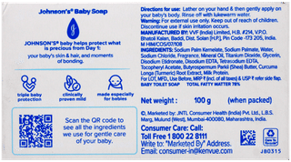 Johnsons Baby New & Improved Soap 100Gm
