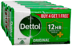 Dettol Original 12Hr Protective Shield + 100Gm Soap Buy 4 Get 1 Free