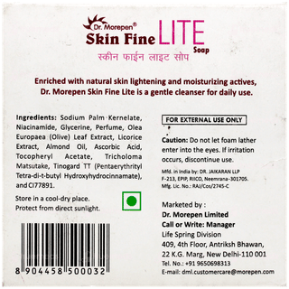 Dr Morepen Skin Fine Lite Soap 75Gm