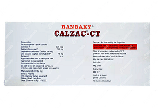 Calzac Ct 500 Mg/0.25mcg/7.5mg Softgel 15