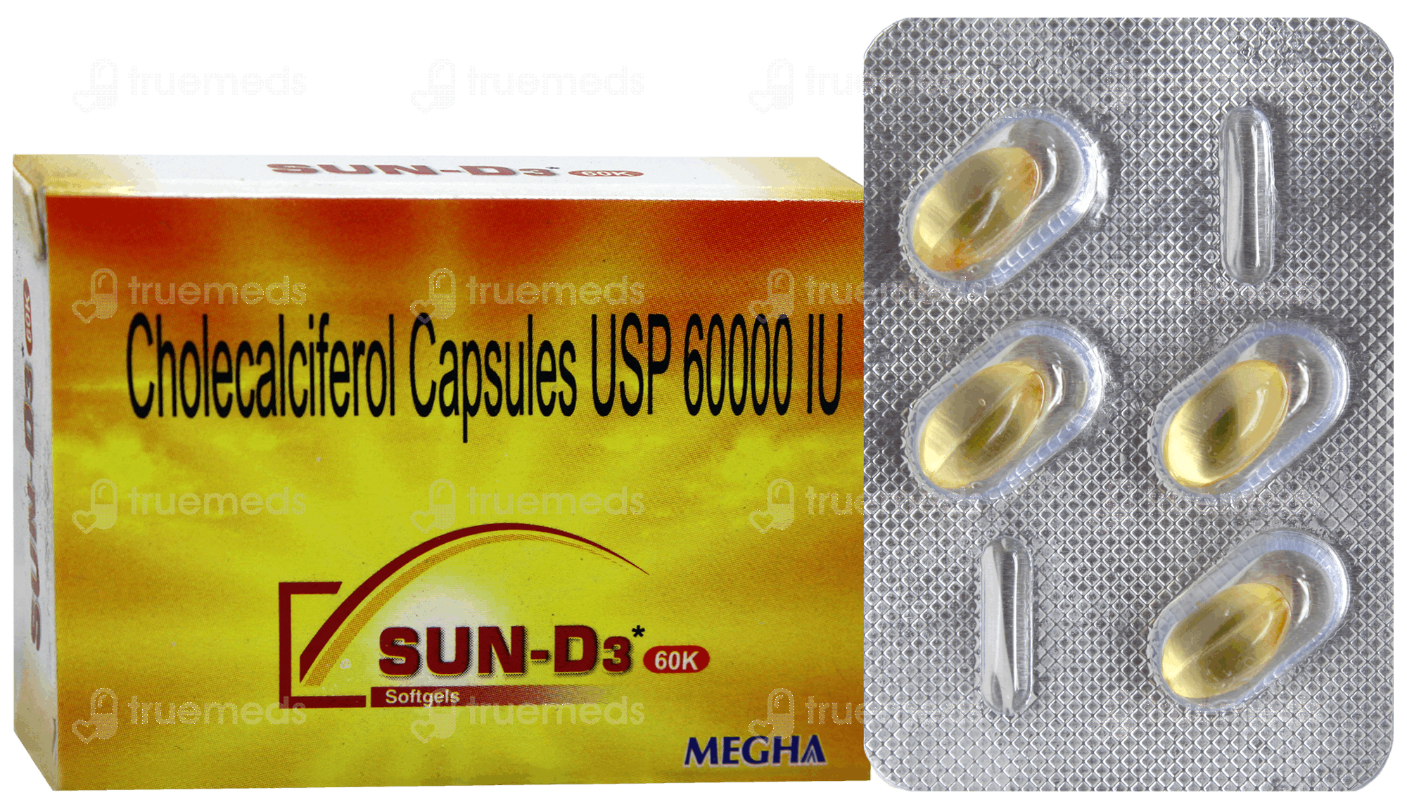 Sun D Sun D3 60K Capsule 4: Uses, Side Effects, Price & Substitutes