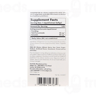 Solgar Full Spectrum Curcumin Liquid Extract Softgel 60
