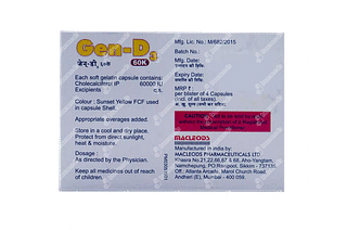 Gen D3 60000 IU Softgel Capsule 4